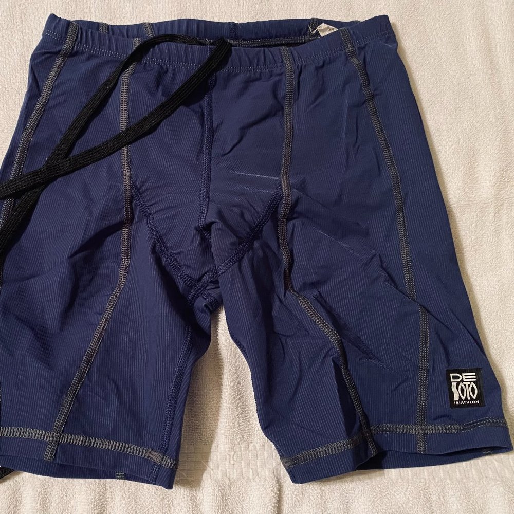 DeSoto Men's Triathlon Shorts, Size Small